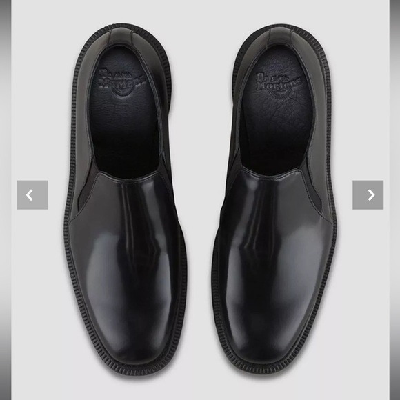 Dr.Martens Rosyna Black Leather Slip-on Shoes - Picture 3 of 15